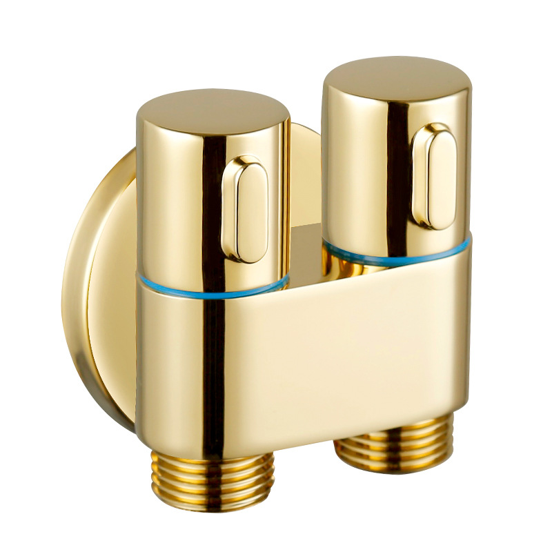 Duplex manubrio shunt faucet diverter valvae